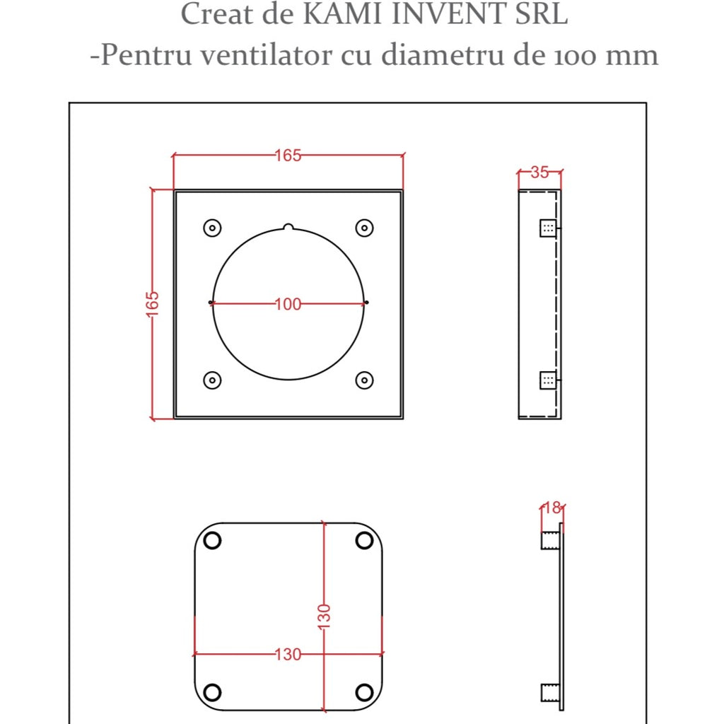 Instalație de tip ascuns pentru ventilare Tip Gresie