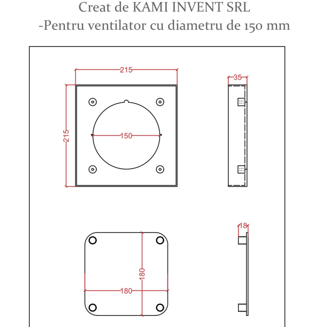 Instalație de tip ascuns pentru ventilare Tip Gresie